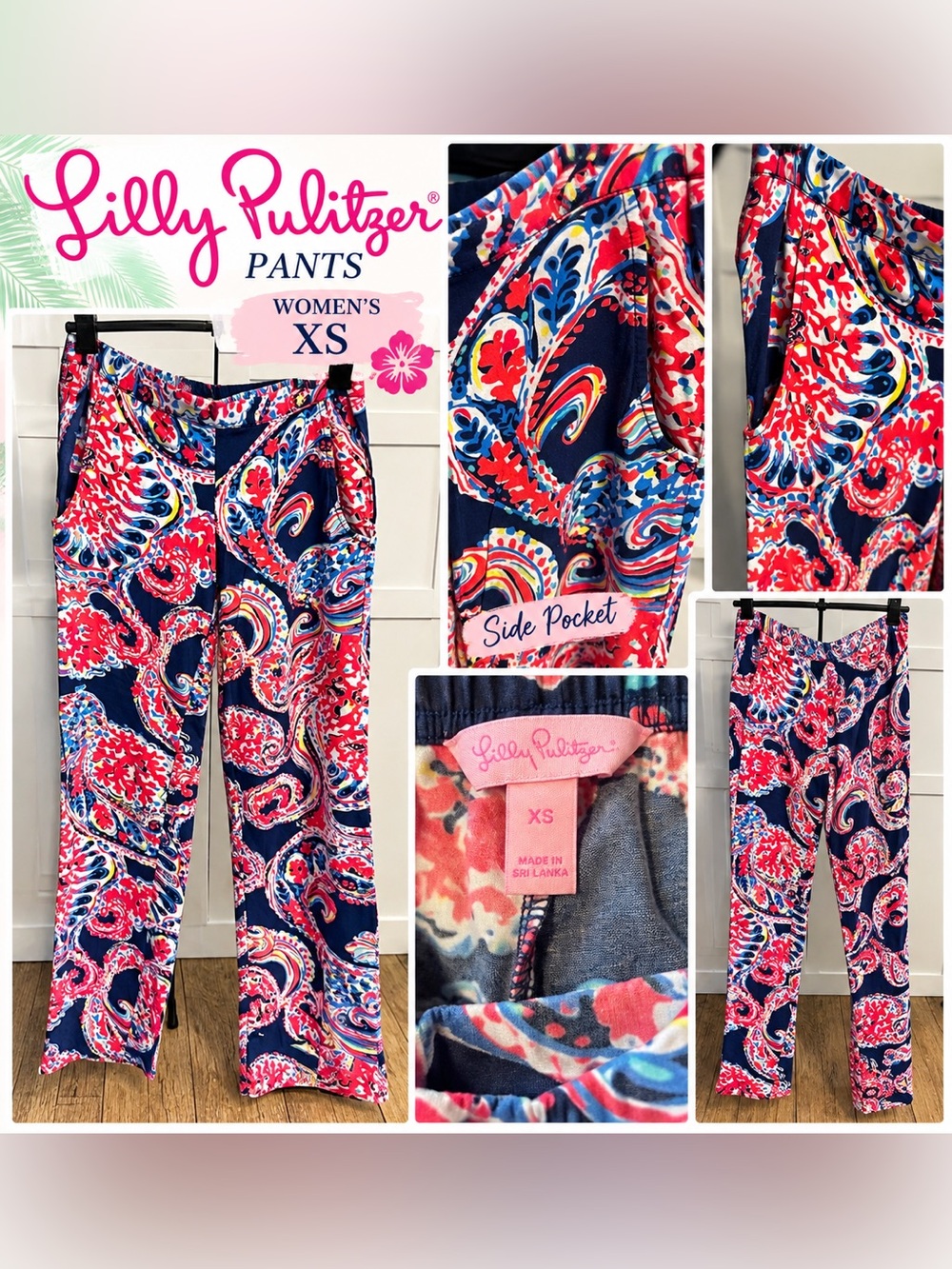 Lilly Pulitzer Georgia May Palazzo Pants - "For the Halibut" Print